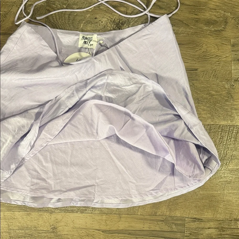NWT Princess Polly Saturday Night Mini Skirt Light Purple - Size 8